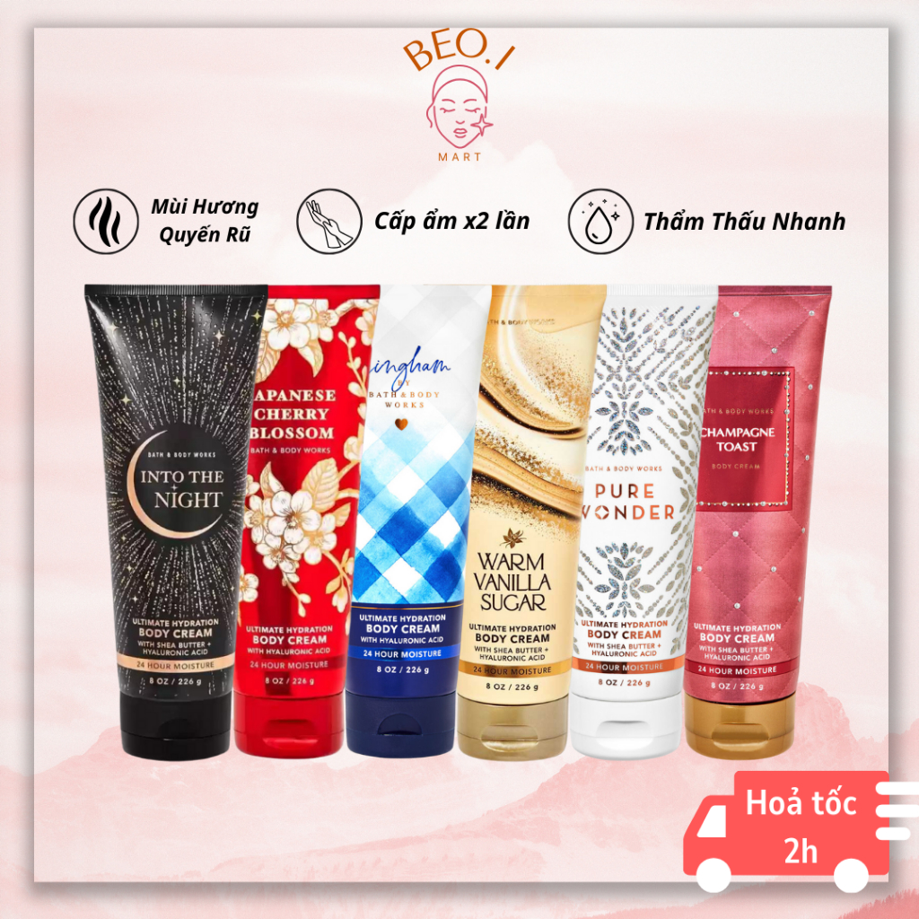 Body Cream Kem dưỡng thể Bath And Body Works 226gr Hương Nước Hoa - Beoi Mart