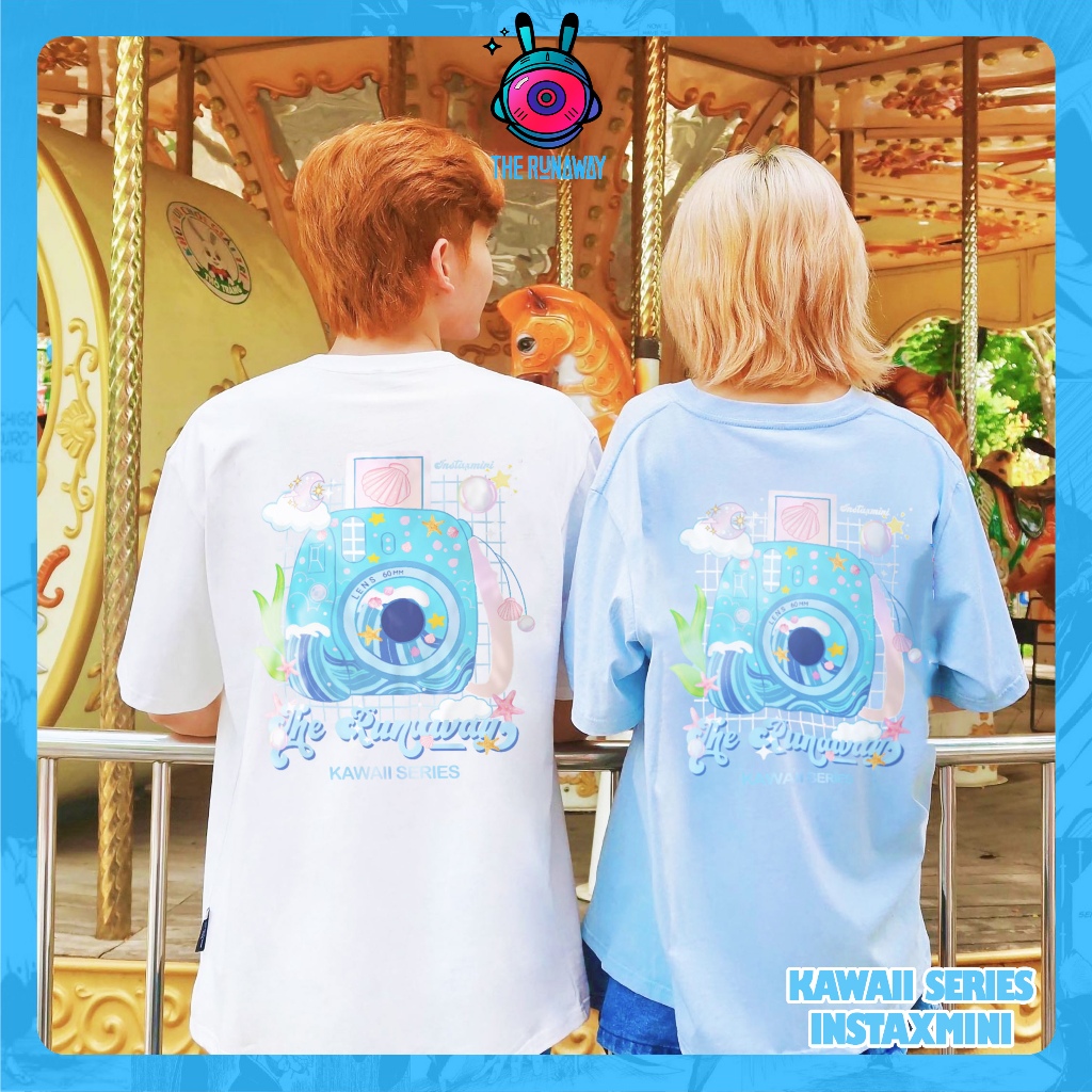 Áo phông Kawaii Series: Instax Mini by The Runaway Cotton 100% cho Nam/ Nữ by The Runaway