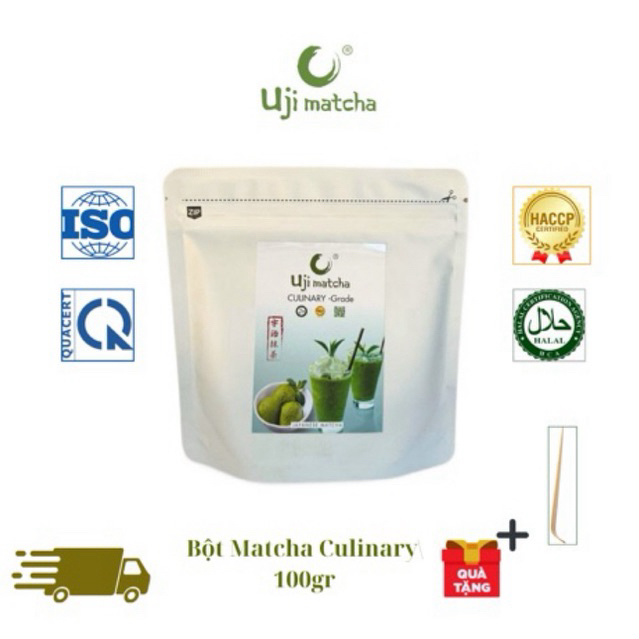 Bột Matcha CULINARY GRADE SPECIAL | Thu hoạch vụ HÈ - THU | 100G TÚI ZIP