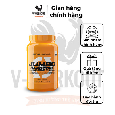 Sữa Tăng Cân, Tăng Cơ Nạc | JUMBO HARCORE 1530G - 12 lần dùng| Mass Tăng cơ Nạc Tránh Tích Mỡ | SCITEC NUTRITION