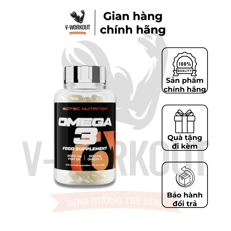 OMEGA 3 | Dầu Cá Omega 3 100 Viên | SCITEC NUTRITION