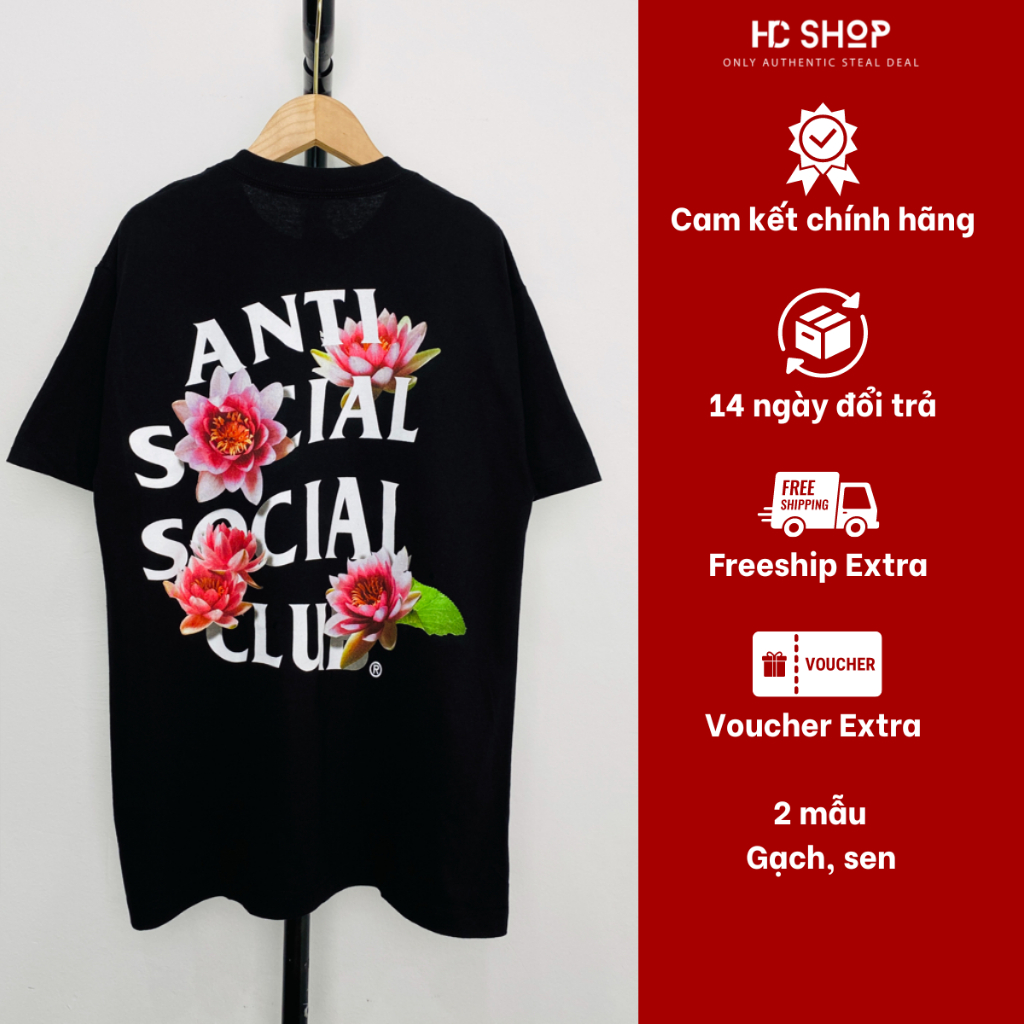 Áo Thun Anti Social Social Club 100% Cotton Mềm Mịn 2 Màu