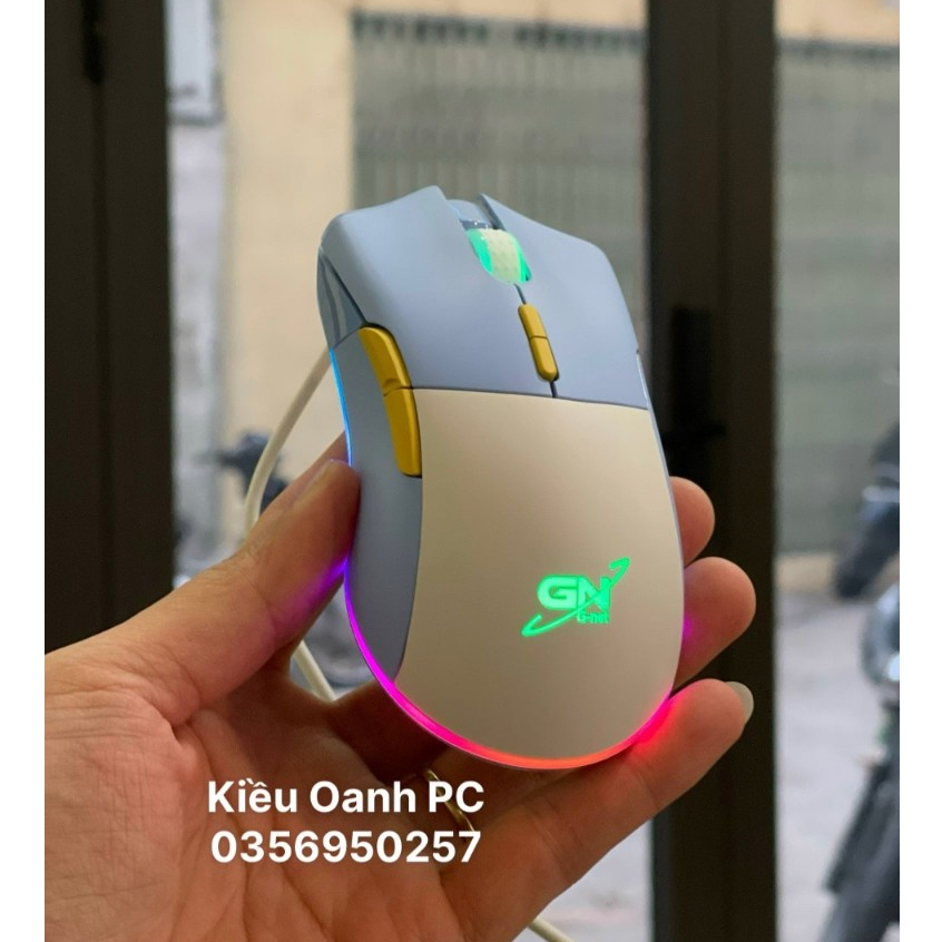 Chuột máy tính Gaming Gnet GM105 Chính Hãng RGB có led Chuyên Game - Bảo hành 12 Tháng