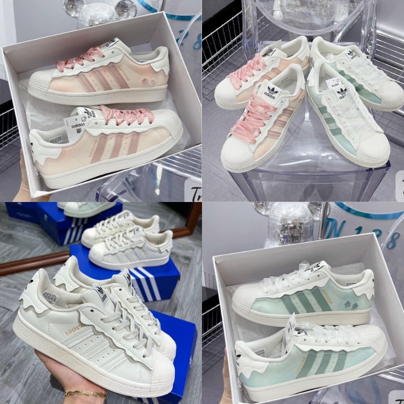 ✨Giày Adidas Superstar - Sự Kết Hợp Hoàn Hảo Giữa Phong Cách và Thể Thao✨3 màu trắng, xanh, hồng full sz 36-39