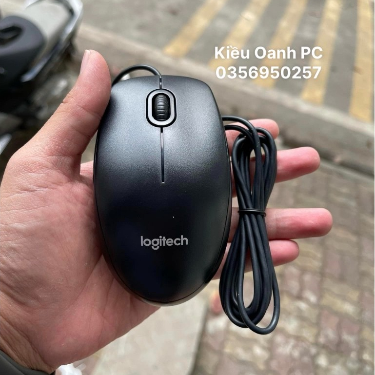 Chuột máy tính có dây Logitech B100