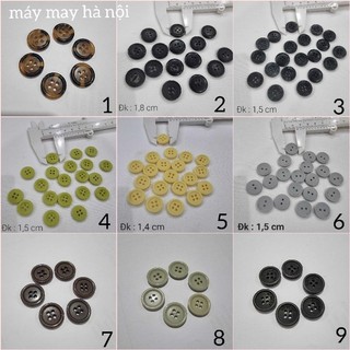 Cúc quần - áo vest size từ 1,3 cm đến 2 cm