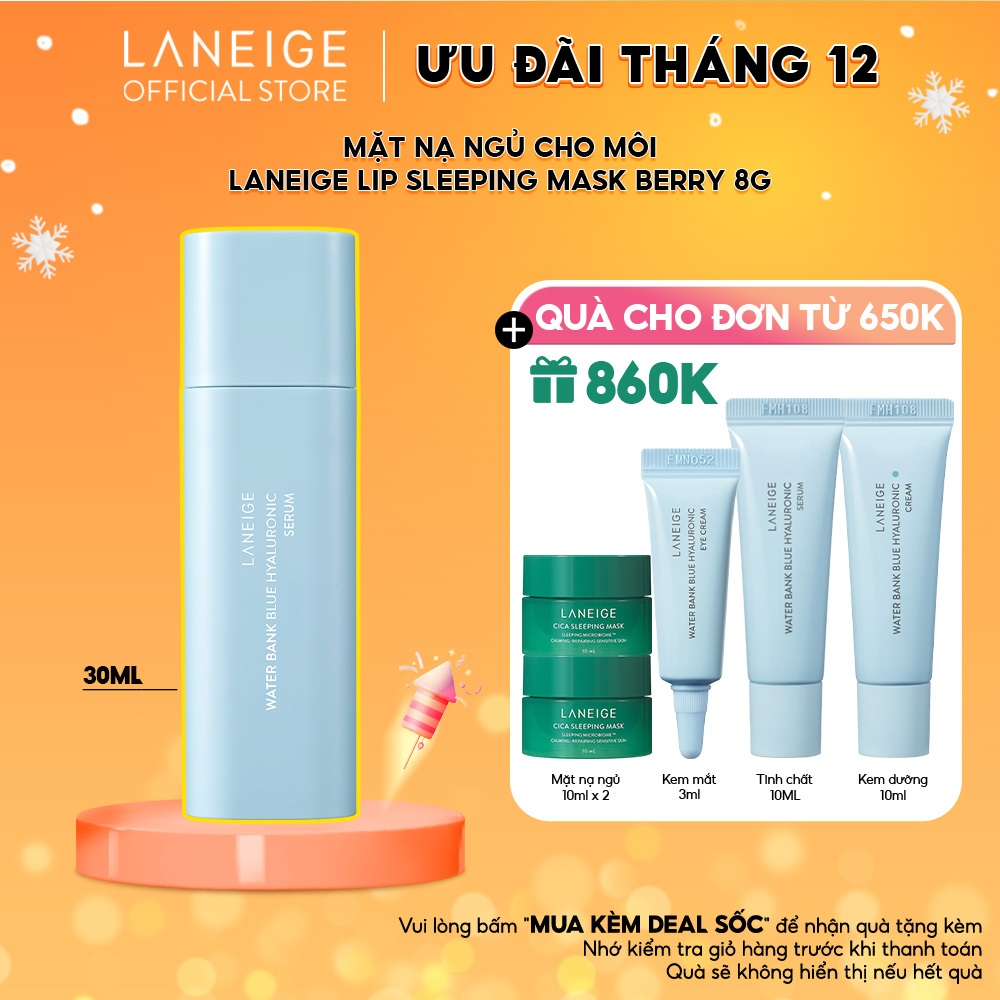 Tinh Chất Dưỡng Ẩm Laneige Water Bank Blue HA Serum 30ml