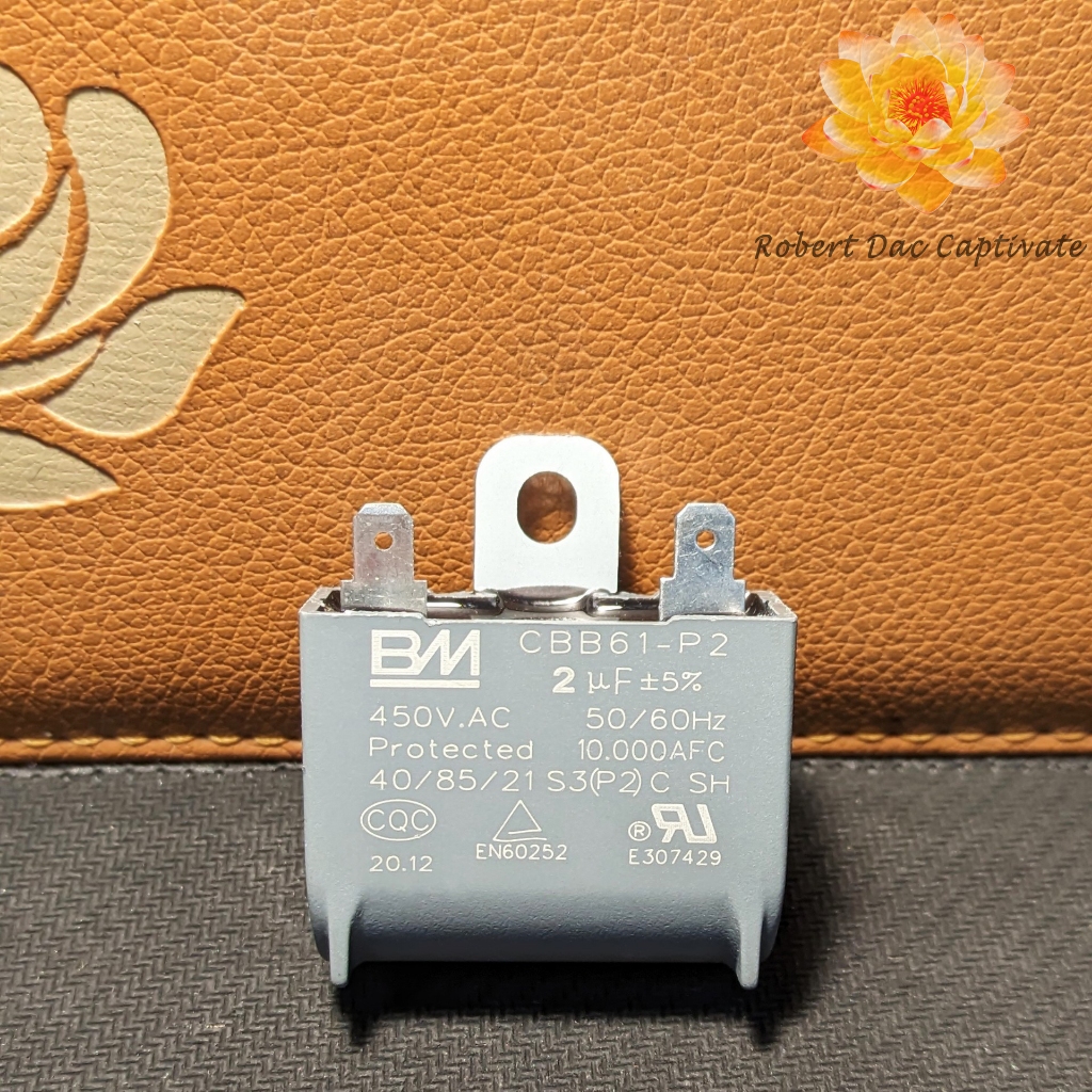 [HÀNG XỊN] Tụ quạt 2µf & 2.5µf chính hãng BM (Tụ điện 2uf - 2.5uf - 450V.AC)
