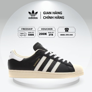 Giày adidas superstar 'black white' id4676