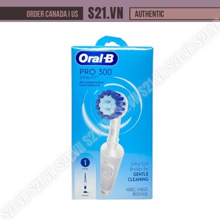 Bàn Chải Đánh Răng Điện Oral B Pro 300 Vitality Rechargale Toothbrush