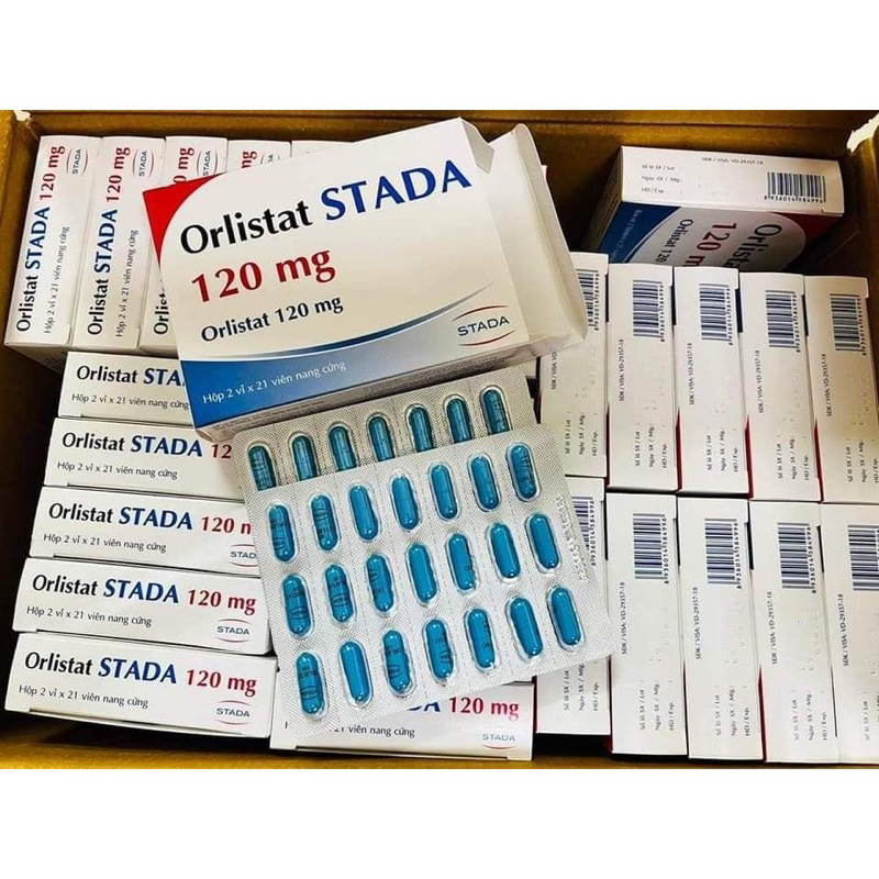 Orlistat stada viên giảm mỡ thải mỡ an toàn và hiệu  quả H/42v