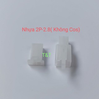 10 bộ giắc nhựa 2p dùng cos 2.8