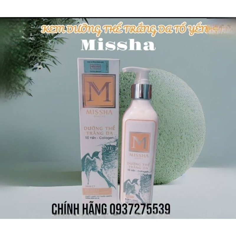 KEM DƯỠNG THỂ MISSHA TRẮNG DA TỔ YẾN 320ml