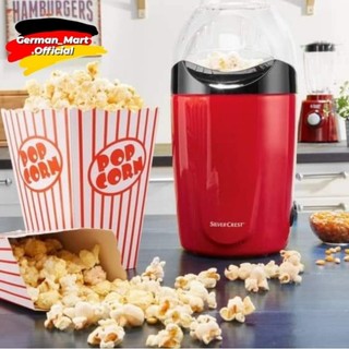 🇩🇪 MÁY LÀM BỎNG NGÔ POPCORN SILVERCREST SPCM 1200 C1 (MÀU ĐỎ) - Đức