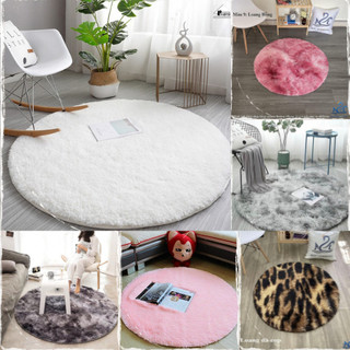 Thảm tròn Decor đường kính 1m - Thảm lông tròn chụp ảnh, thảm trải sàn Ahouse