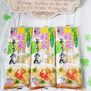 (Date 2026) Mì Somen Itsuki rau củ ngũ sắc cho bé gói 320gr