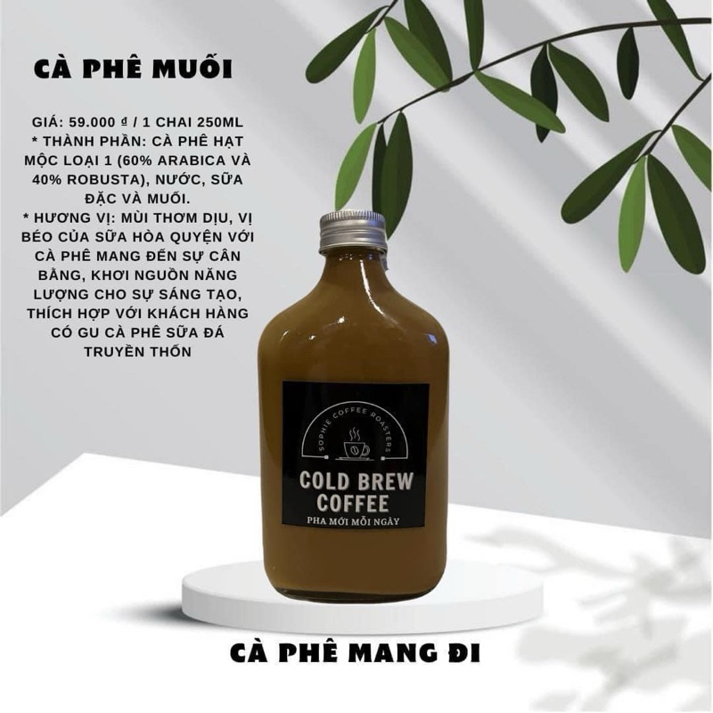 CÀ PHÊ KEM MUỐI BÉO
