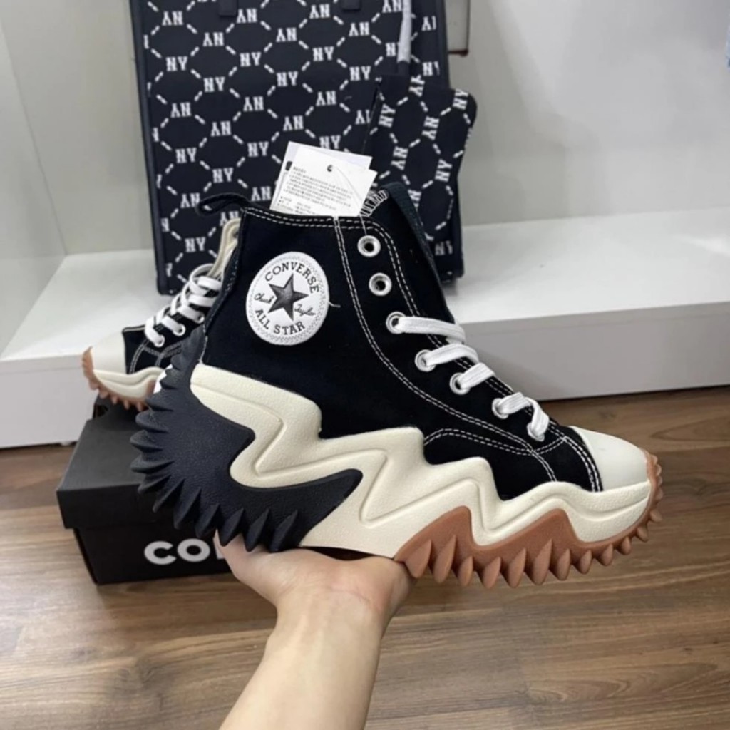 Giày Converse_Run Star Motion Đế Cao Nam Nữ, Giày CV Hàng S.Cấp Đế Răng Cưa Full Box Bill