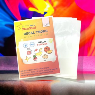 DECAL IN TEM TRONG SUỐT KHỔ A3 / A4