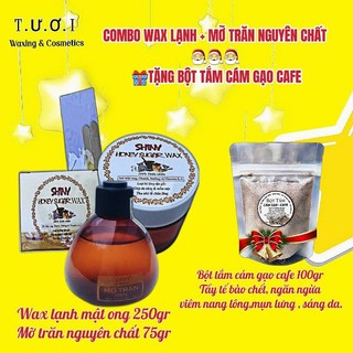 Combo triệt lông sáp wax lạnh shiny và mỡ trăn n'store