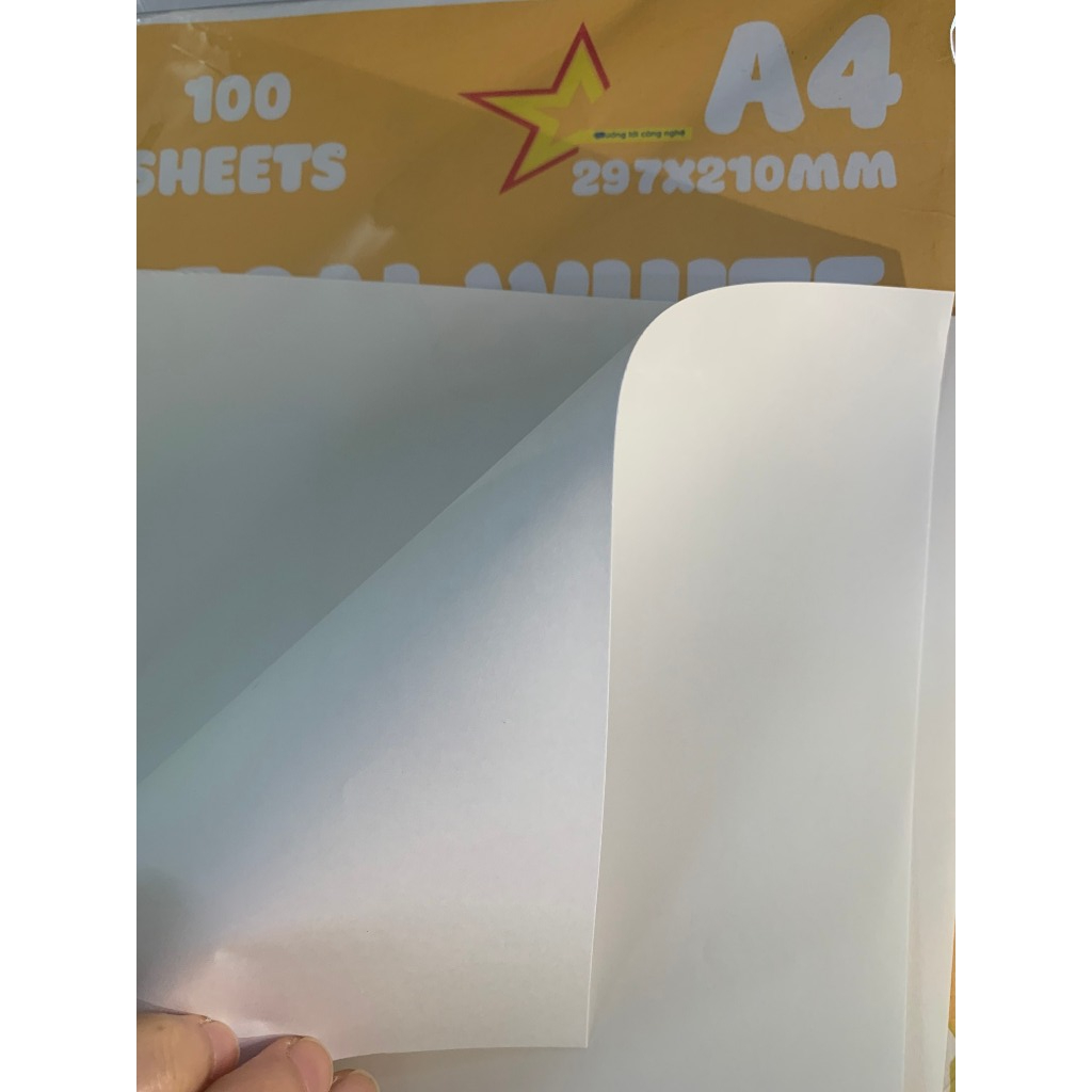 Decal đế trắng for A4