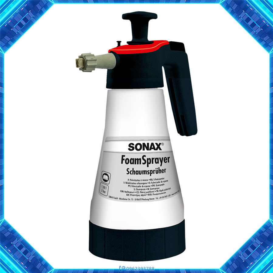 Bình xịt bọt tuyết rửa xe cầm tay Sonax Foam Sprayer 1L (Sản xuất Châu Âu)