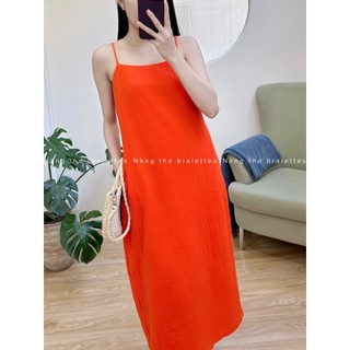Đầm xô 2 dây form suông