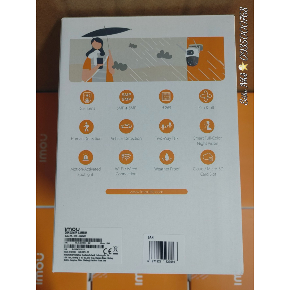 Camera Imou 2 Mắt PTZ Ngoài Trời iMOU Cruiser Dual 10M IPC-S7XP-10M0WED