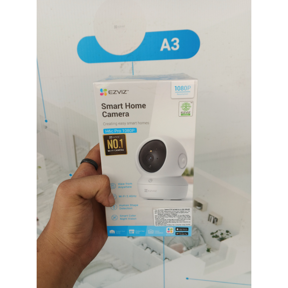 Camera Wi-Fi Ezviz 2M H6c Pro 1080P  / Tích hợp wifi + 5g + led trợ sáng + tuần tra