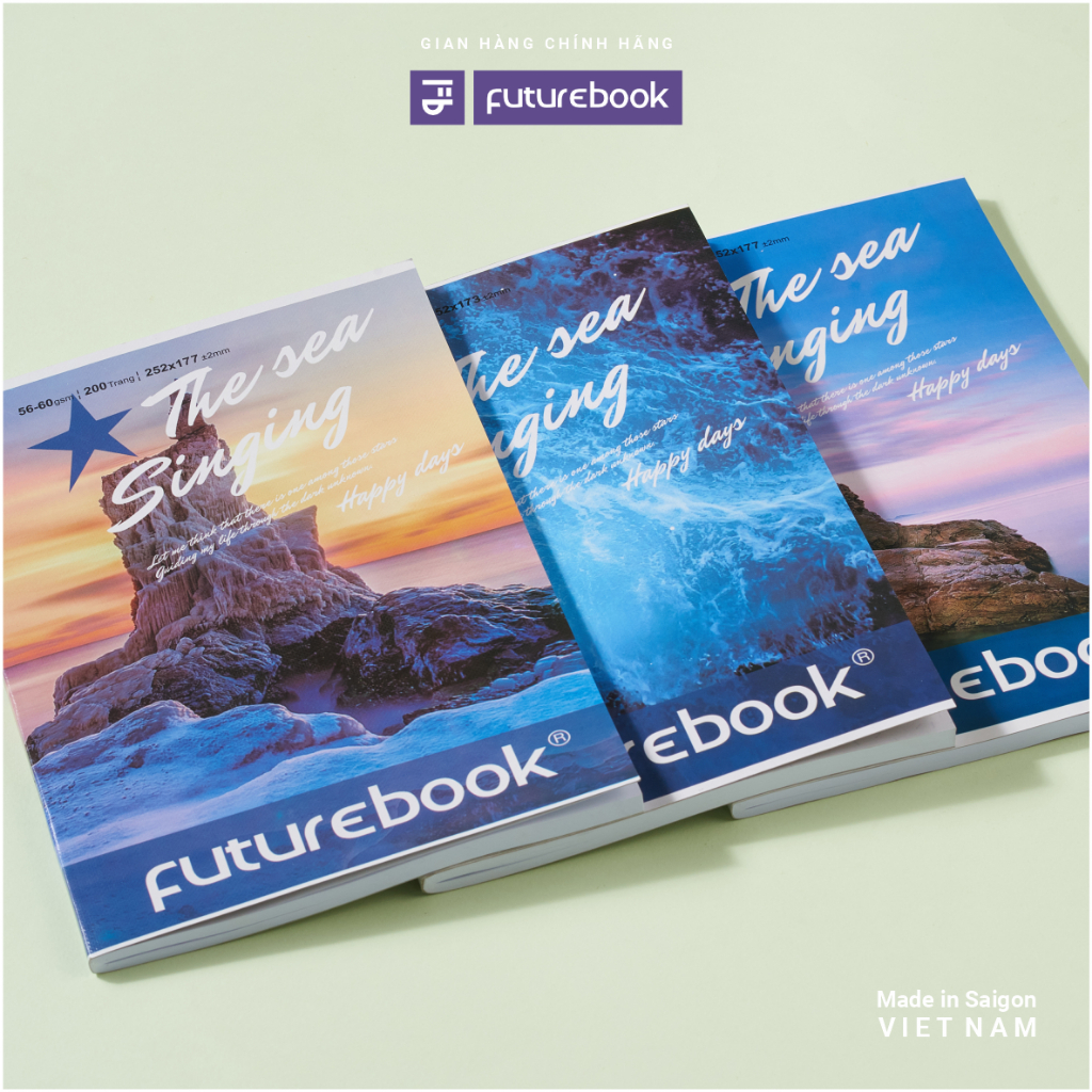 Vở Kẻ Ngang B5 - Futurebook The Sea 60gsm 120 Trang (Cả Bìa) DK-SV173KN