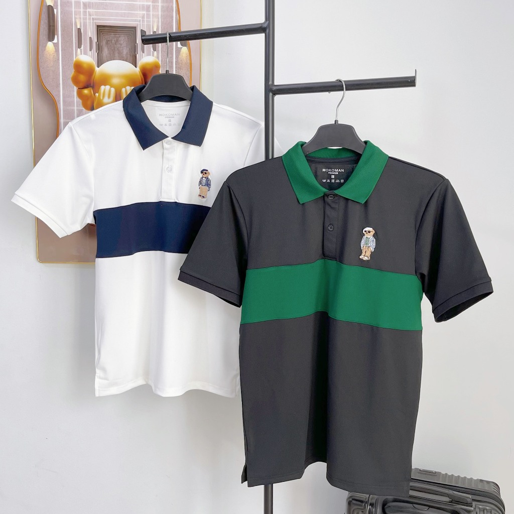 Áo Polo Nam Vải Cotton Cá Sấu Co Dãn Thoáng Mát 🌟Dainganstore🌟