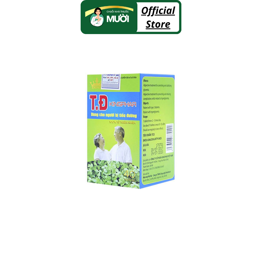 Viên uống T.Đ Kingphar kiểm soát đường huyết
