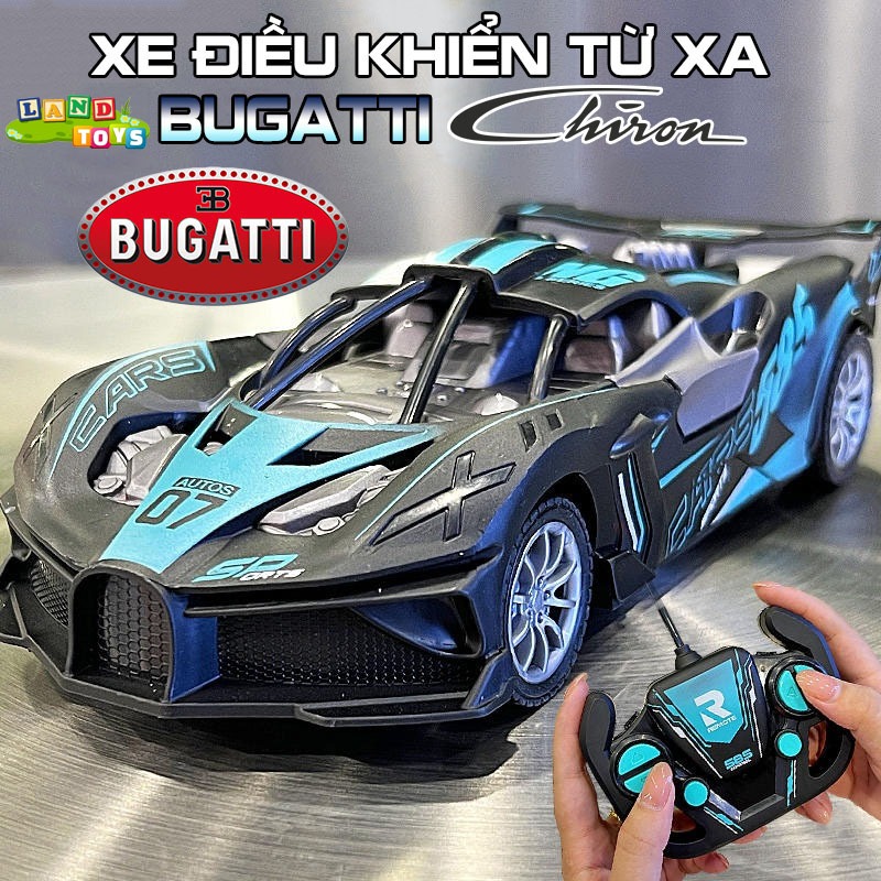 Đồ Chơi Siêu Xe Bugatti Chiron Điều Khiển Từ Xa RC 2.4GHZ Tốc Độ Cao Tỉ Lệ…