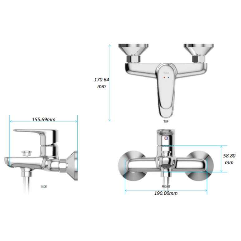 Vòi Sen Inax chính hãng giá rẻ BFV-1113S