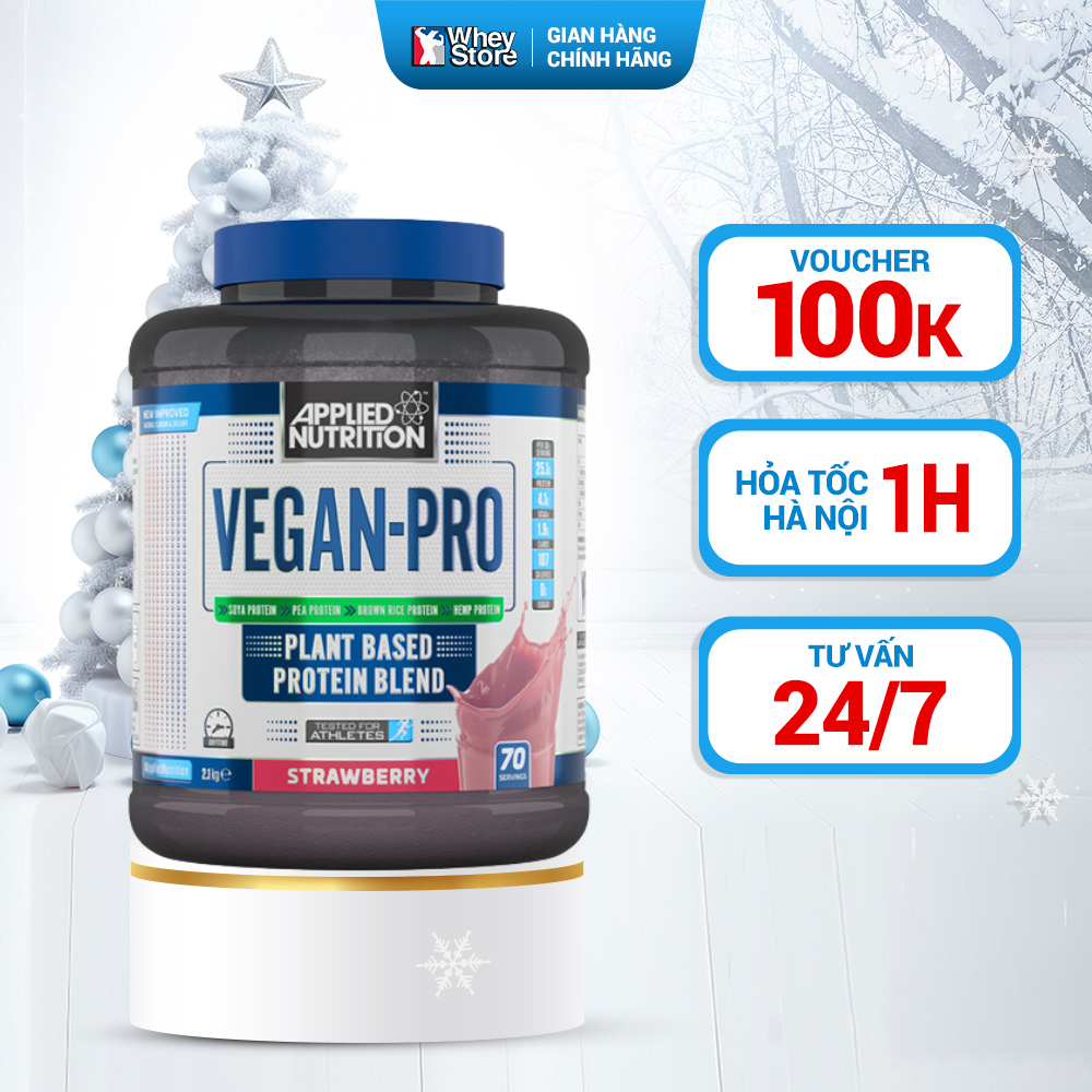 Hỗ Trợ Tăng Cơ Bắp Vegan Pro 2.1kg Chính Hãng Dành Cho Người Ăn Chay