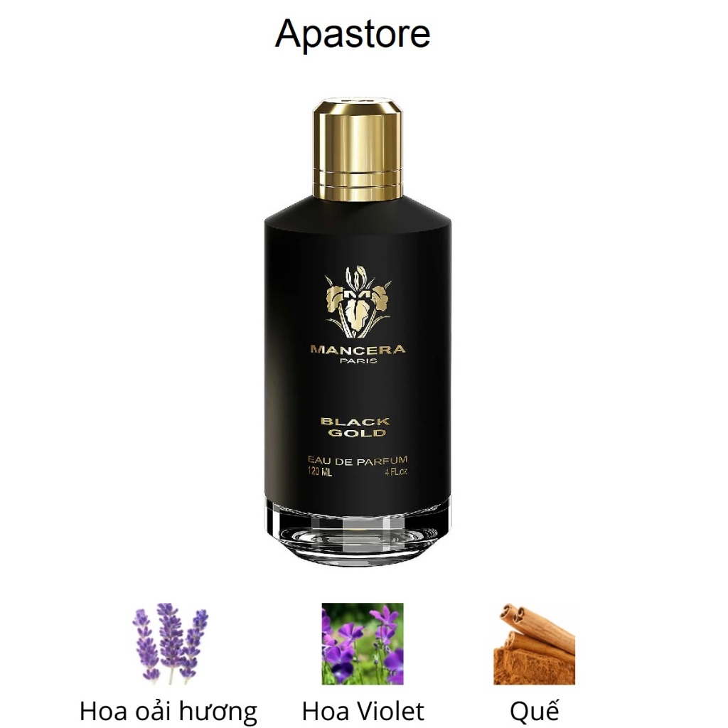 Nước hoa nam Mancera Black Gold 10ml