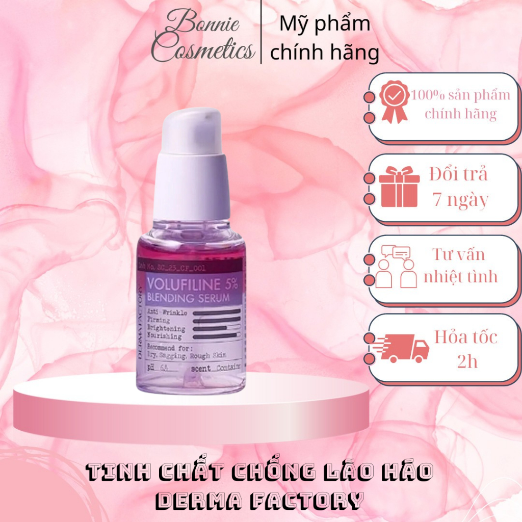 Tinh chất Derma Factory Volufiline 5% chống lão hóa, tăng độ đàn hồi da 30ml - BonnieCosmetics
