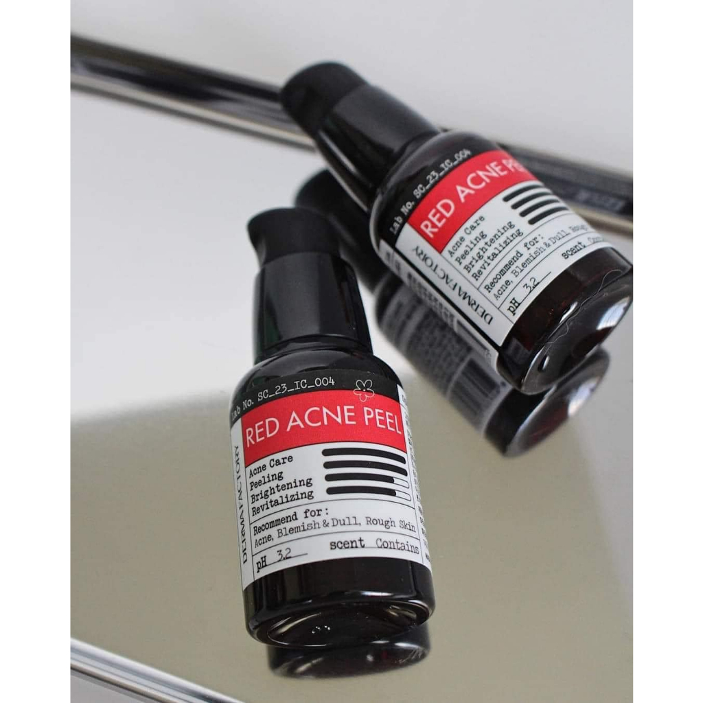 Tẩy da chết hoá học Derma Factory Red Acne Peel làm sạch da, sáng da 30g - BonnieCosmetics