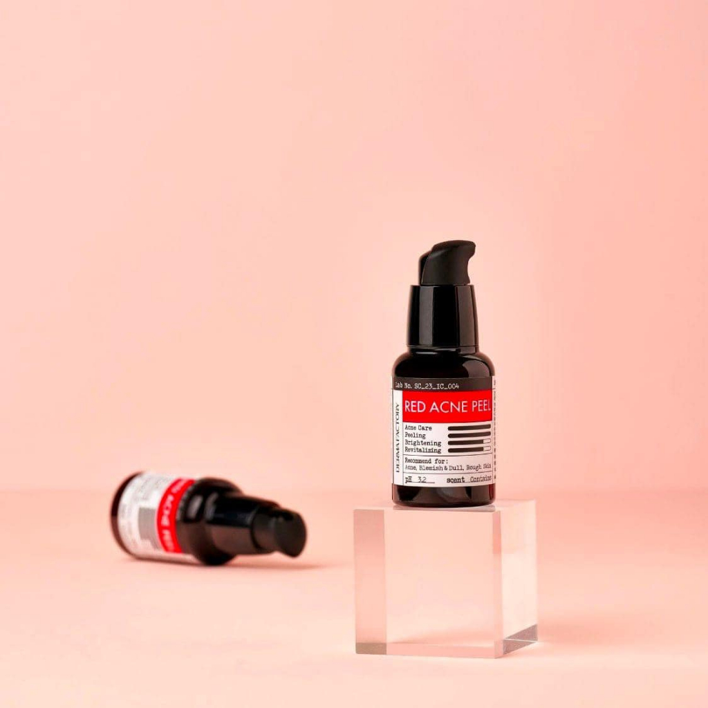 Tẩy da chết hoá học Derma Factory Red Acne Peel làm sạch da, sáng da 30g - BonnieCosmetics