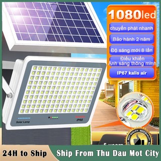 Đèn năng lượng mặt trời 1000W siêu sáng đèn led ngoài trời chống nước đèn năng lượng mặt trời sân vườn