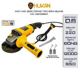Máy Mài Cầm Tay HUKAN AG1088M, Công tắc bụng, Công Suất 950w, 7 tốc độ, Tặng 1 đá cắt