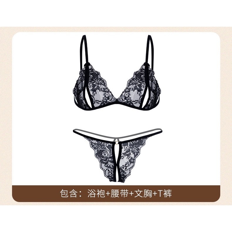 Bộ đồ lót ren cột dây quần lọt khe sexy chất ren mềm mịn form chuẩn Desire VN-8601