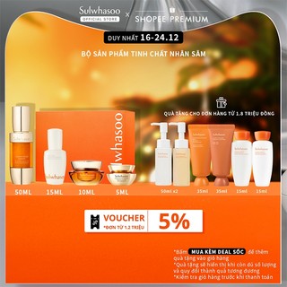 Bộ sản phẩm tinh chất nhân sâm phục hồi da 50ml
