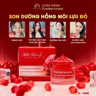  Son Dưỡng Hồng Môi Lựu Đỏ 10gr - Pomegranates Natural Lip Balm 10gr Midi Beauty