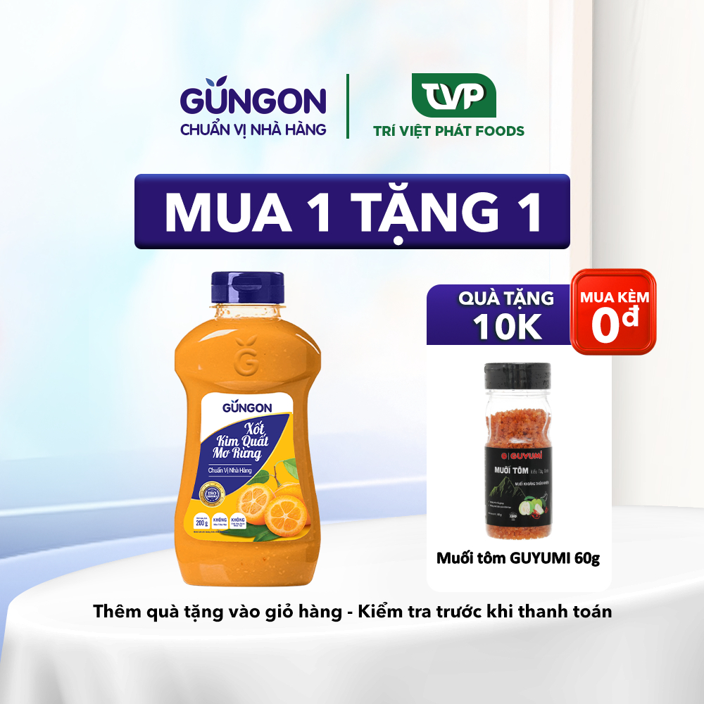 Xốt kim quất mơ rừng GUNGON chấm hải sản, gà, trộn gỏi 200g