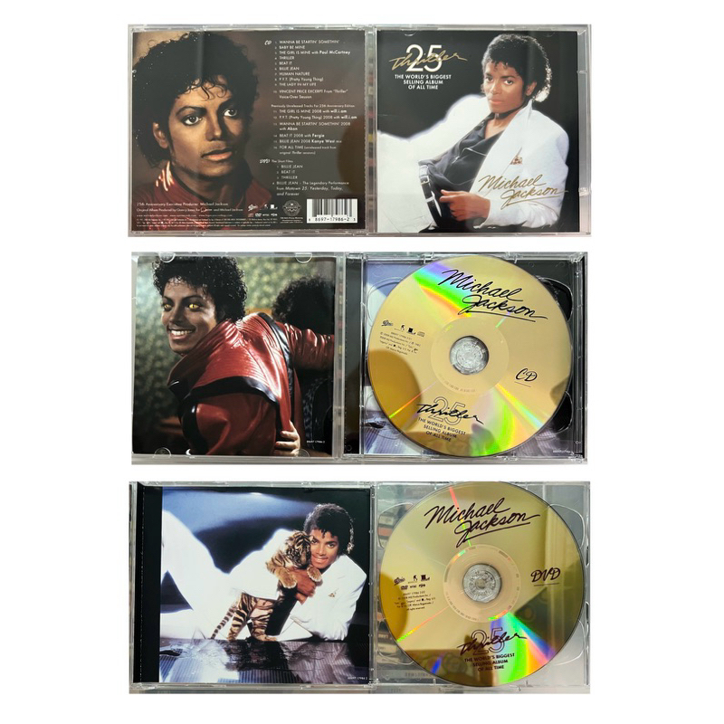 CD used - các albums của Michael Jackson : T.hril.ler, Michael, King of Pop, This is it