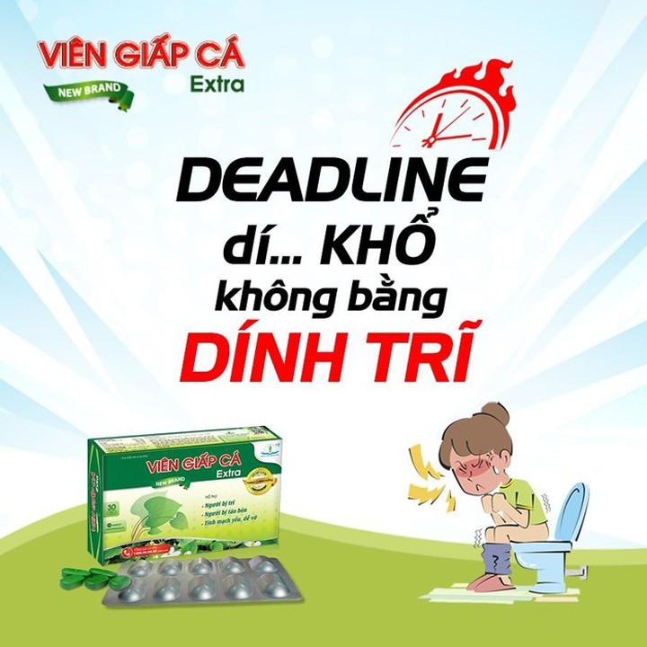 Viên Giấp Cá Extra  - Dùng cho người bị trĩ, táo bón, suy giảm tĩnh mạch - Tâm Dược