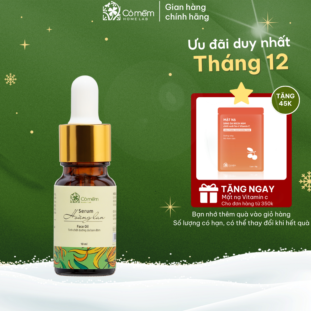 Serum Dưỡng Da Hoàng Lan Giảm Thâm Mụn Ngăn Ngừa Nám Da Cỏ Mềm 10ml