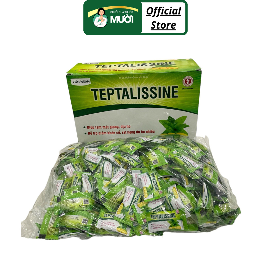 Viên ngậm ho Teptalissine hộp 200 viên