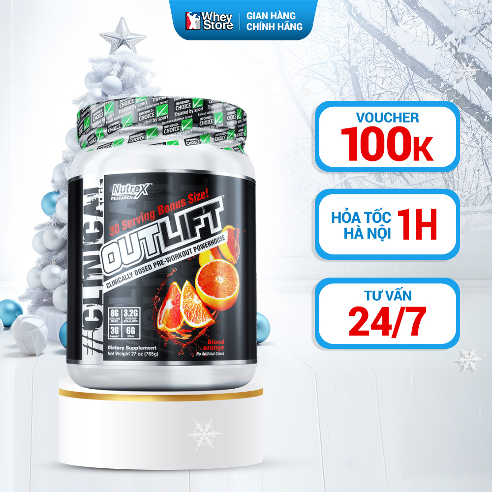Sản Phẩm Bổ Sung Tăng Sức Mạnh Cơ Bắp Nutrex Outlift Chính Hãng